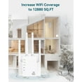 thumbnail image 4 of WiFi Extender, WiFi Extender Signal Booster, WiFi Booster, Covers Up to 12880 Sq.ft and 105 Devices, Dual Band Wireless Repeater, WiFi Repeater, WiFi Extenders Signal Booster for Home, 4 of 6