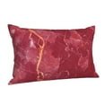 thumbnail image 2 of Kll Abstract Red Marble Pillow Covers Envelope Closure,Super Soft And Cozy Fuzzy Fleece Pillow Case Cover 16"X24", 2 of 9