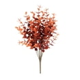 thumbnail image 2 of 12.6in 1PC Artificial Fall Eucalyptus Shrubs, UV Resistant Brown Fall Mums Fake Plants, Weatherproof Greenery for Porch Farmhouse Indoor Outdoor Thanksgiving Decor, 2 of 7