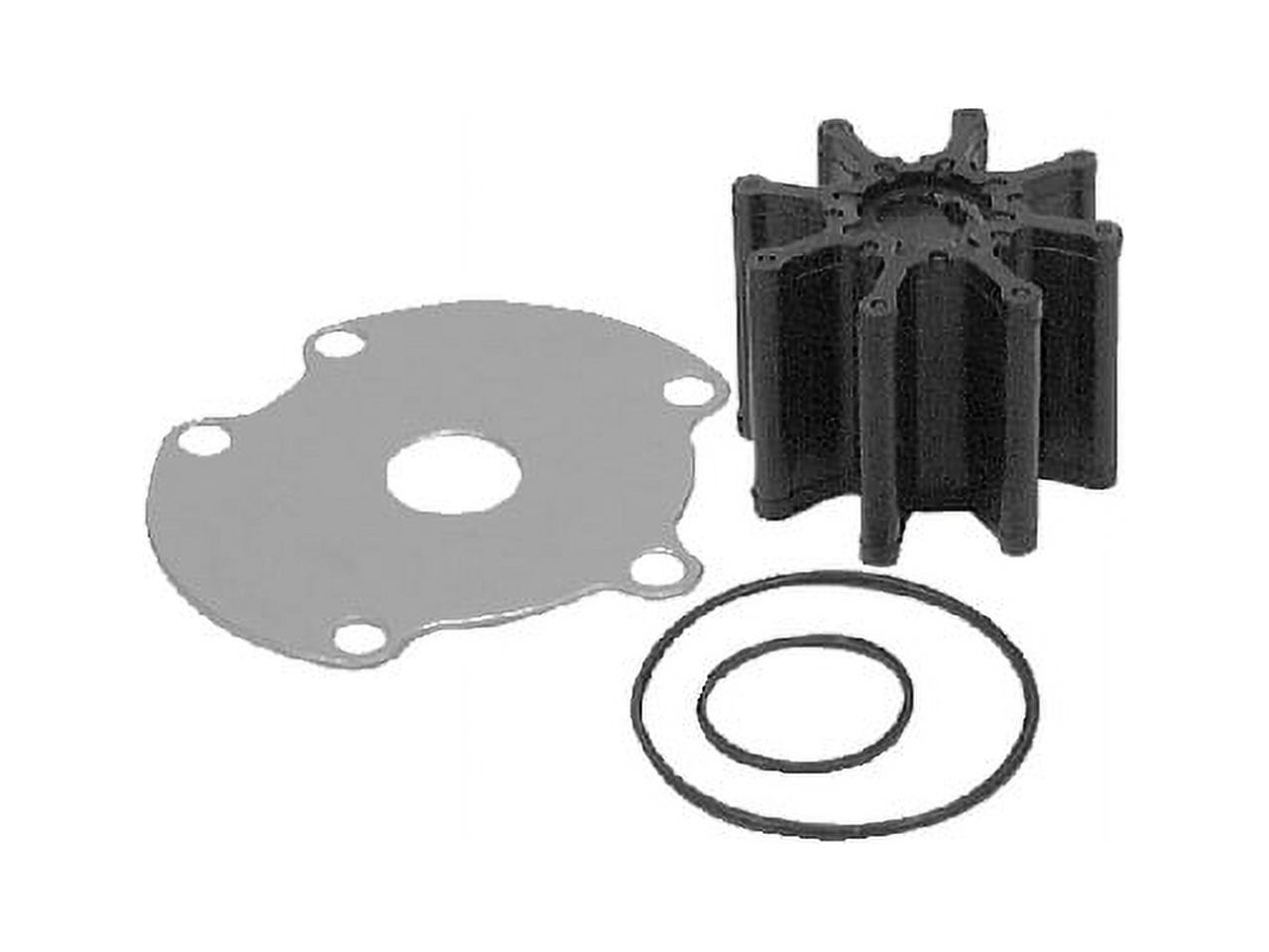 Quicksilver 59362T6 Sea Water Pump Impeller Replacement Kit for MerCruiser Engines w/ One-Piece Pump Body