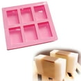 thumbnail image 7 of Homelife 1 Pc 6-Cavity Plain Rectangle Soap Mold Silicone Craft DIY Cake Making Mould, 7 of 7