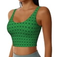 thumbnail image 2 of Balery Green St. Patrick’s day Sujetadores deportivos con espalda cruzada para mujer, acolchados, sin costuras, de alto impacto, ideales para yoga, gimnasio, entrenamiento y fitness.-XX-Large, 2 of 8