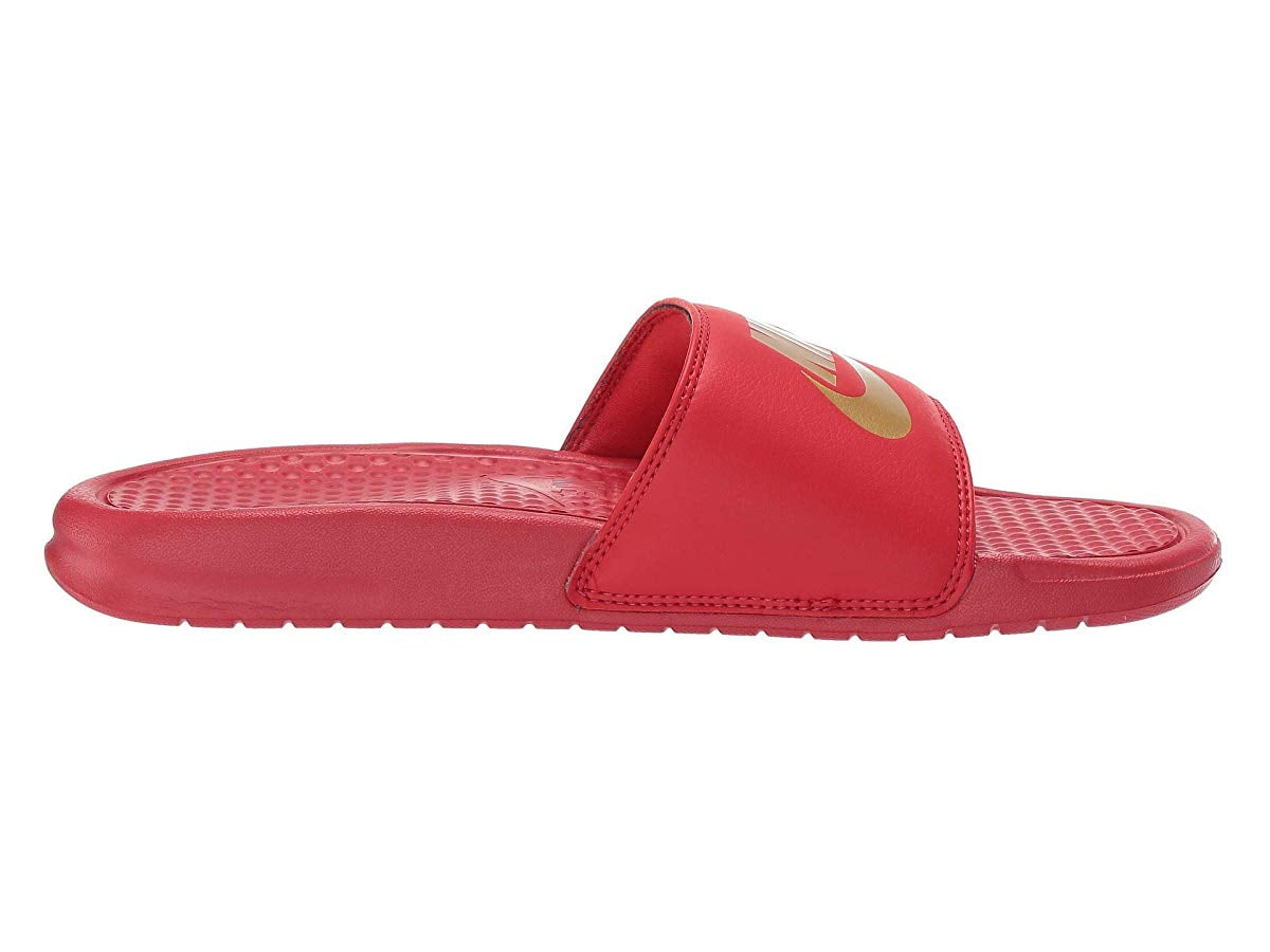 nike benassi jdi red gold