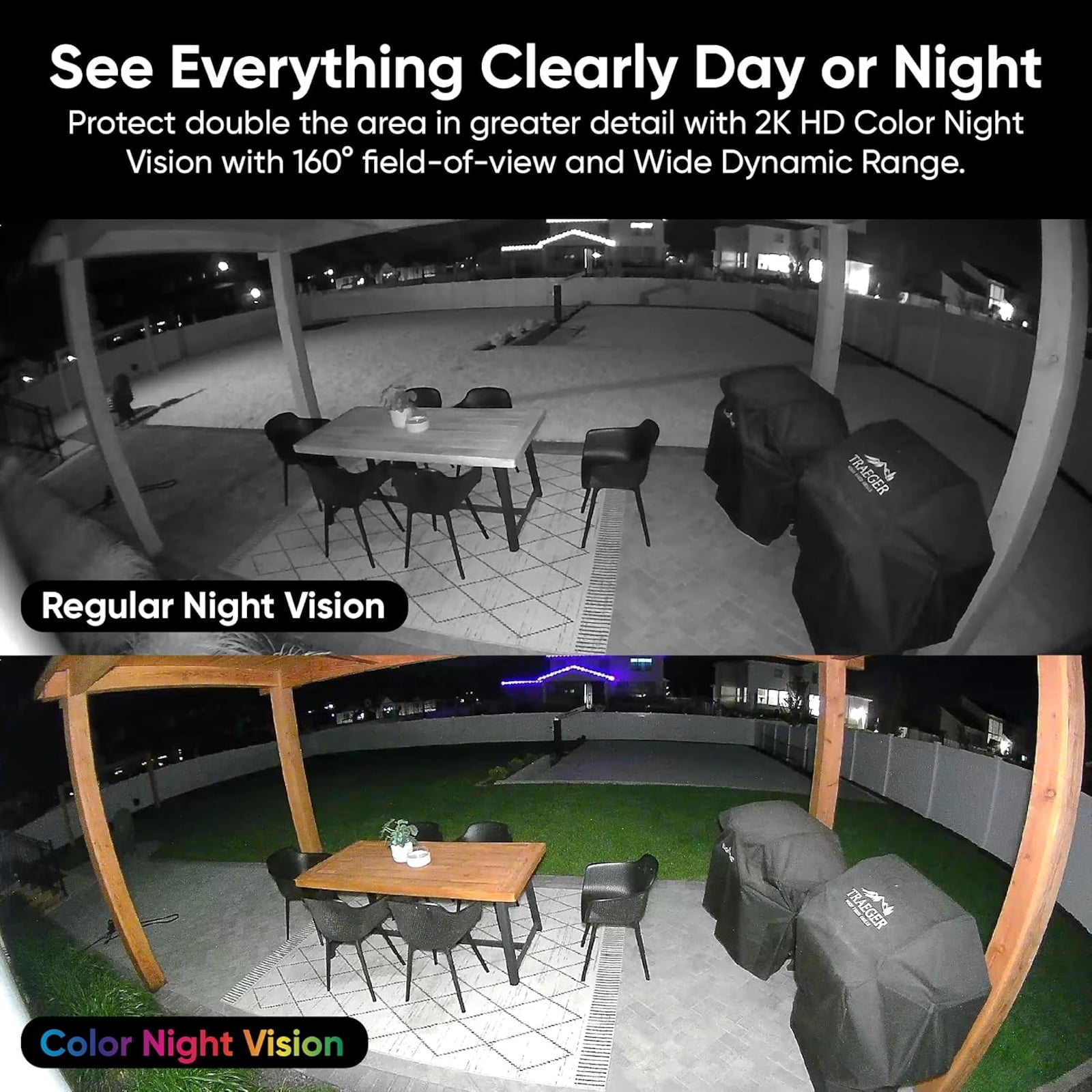 WYZE Bulb Cam Security Camera, 2K HD Outdoor Light Bulb Camera, Color Night Vision, Dimmable LED Bulb, Motion Detection, Siren Alarm, Works with Voice Assistants