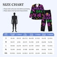 thumbnail image 4 of Balery Mardi Gras with Flamingo Pijama para Hombre de Dos Piezas con Manga Larga, Conjunto de Dormir y Descanso Suave con Bolsillos-Medium, 4 of 7