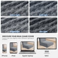 thumbnail image 6 of JIATER Dining Chair Covers Stretch Washable Chair Slipcovers Protector Set of 4,Light Gray, 6 of 7