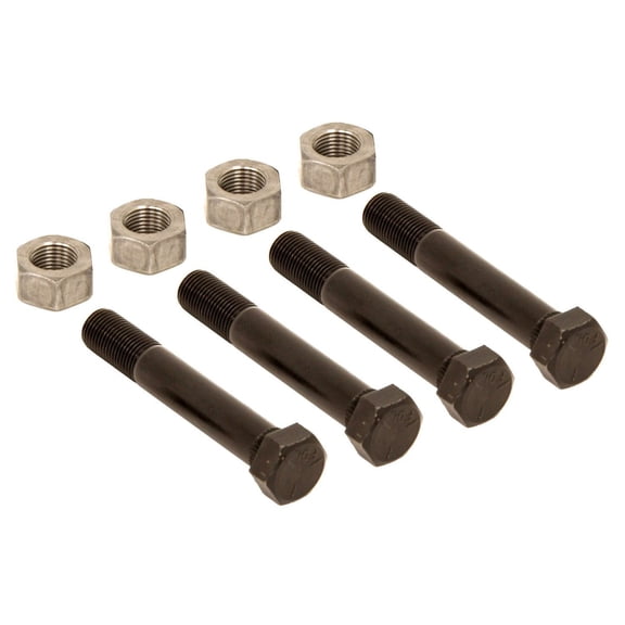 Libra Trailer Leaf Spring Shackle Bolts with Lock Nuts, Set of 4, 1.25 lb