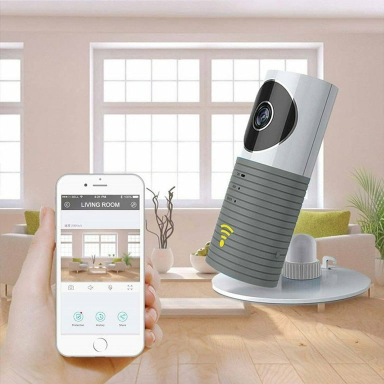Jkerther Clever Dog Panorama HD 720P WiFi Smart Home Security Camera Wide Angle 180