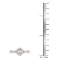 thumbnail image 4 of Imperial 1/3Ct TDW Diamond 10k Rose Gold Halo Engagement Ring (H-I, I2), 4 of 4