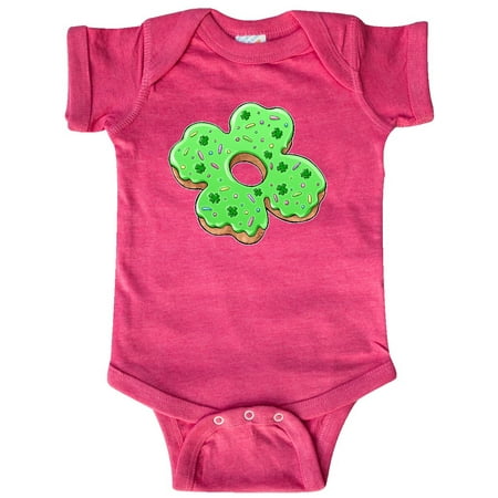 

Inktastic St. Patricks Day Four Leaf Clover Donut with Sprinkles Gift Baby Boy or Baby Girl Bodysuit