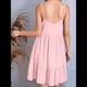 thumbnail image 5 of Vestido de Verano para Mujer 2025, Sin Mangas, con Tirantes Finos y Cuello en V, Informal, Estilo Swing. Rosa XXL, 5 of 7