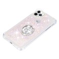 thumbnail image 4 of Funda para iPhone 11 PRO MAX con Brillo Líquido Flotante, Purpurina, Parachoques y Anillo Giratorio Soporte, 4 of 5