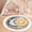 Color 3, variant on Washable Non Slip 3ft Round Rug, Boho Watercolor Mandala Feathers Florals Rainbows Hearts Circular Circle Area Rugs with Tassels Carpet for Nursery Bedroom Living Room Playroom Tent rug