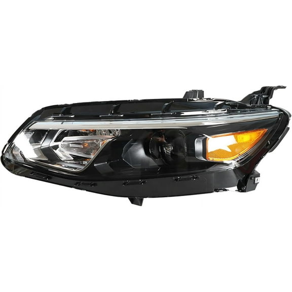 Waltyotur Driver Side Replacement for Malibu 2016 2017 2018 Black Housing GM2502426 84217585 Headlights Assembly