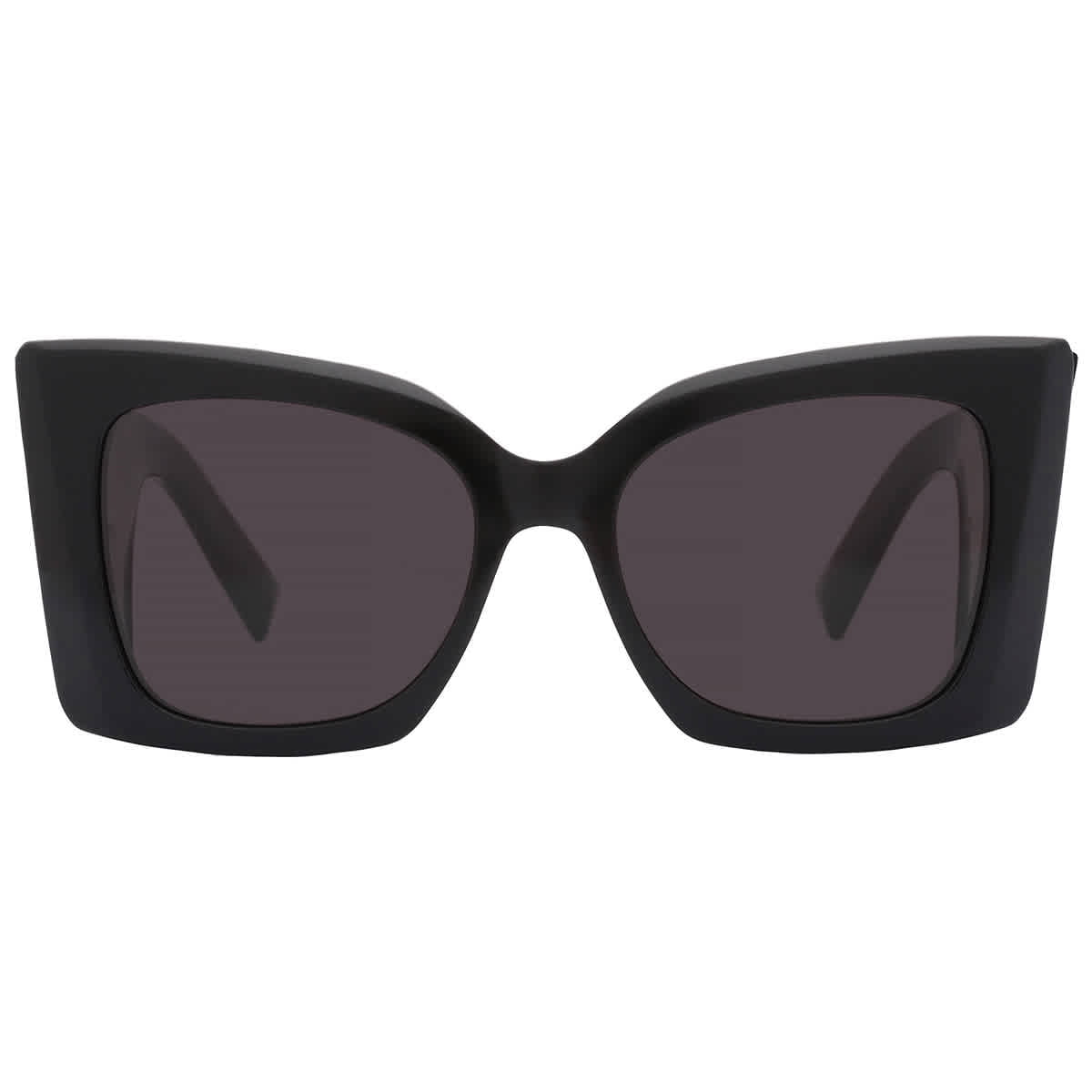 Gucci GG 1254S 001 Logo Black Gold Shades Grey Oversized 