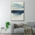 thumbnail image 2 of Waves I Framed Premium Gallery Wrapped Canvas - Ready to Hang - 27 x 41 - Natural Wood Floating Frame, 2 of 9