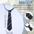 thumbnail image 5 of Hefilesy 4piece Stylish NeckTie For Youth Easy To Tasteful Present Choice Ties For Boys And Girls Clip-on, 5 of 6