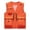 Orange, variant on MOJOGO Men's Utility Vest Breathable Mesh Lining Water Resistant Outdoor Vest for Hiking Photography with Multi Pockets 2XL