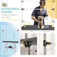 thumbnail image 3 of Table de Toilettage pour Chien Réglable avec 2 Élingues de Sécurité, Panier de Rangement, Noir, 3 of 6