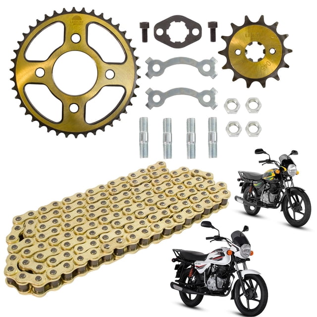 Kit Arrastre 42D-14D 428Hx122L Moto Boxer150 Pulsar 135
