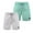 Light Gray&Mint, variant on Beautiful Giant Boy's Swim Trunks Quick Dry Hawaii Style Swimwear Bathing Suit Briefs 2 Pack, Sizes 8-18