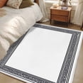 thumbnail image 5 of White Greek Key Large Area Rugs for Bedroom Living Room, Soft Non Slip Carpet Bedside Rug, Geometric Greece Ancient Farmhouse Geo Rectangular Floor Cover Kitchen Accent Rug 4'x6' for Office, 5 of 9