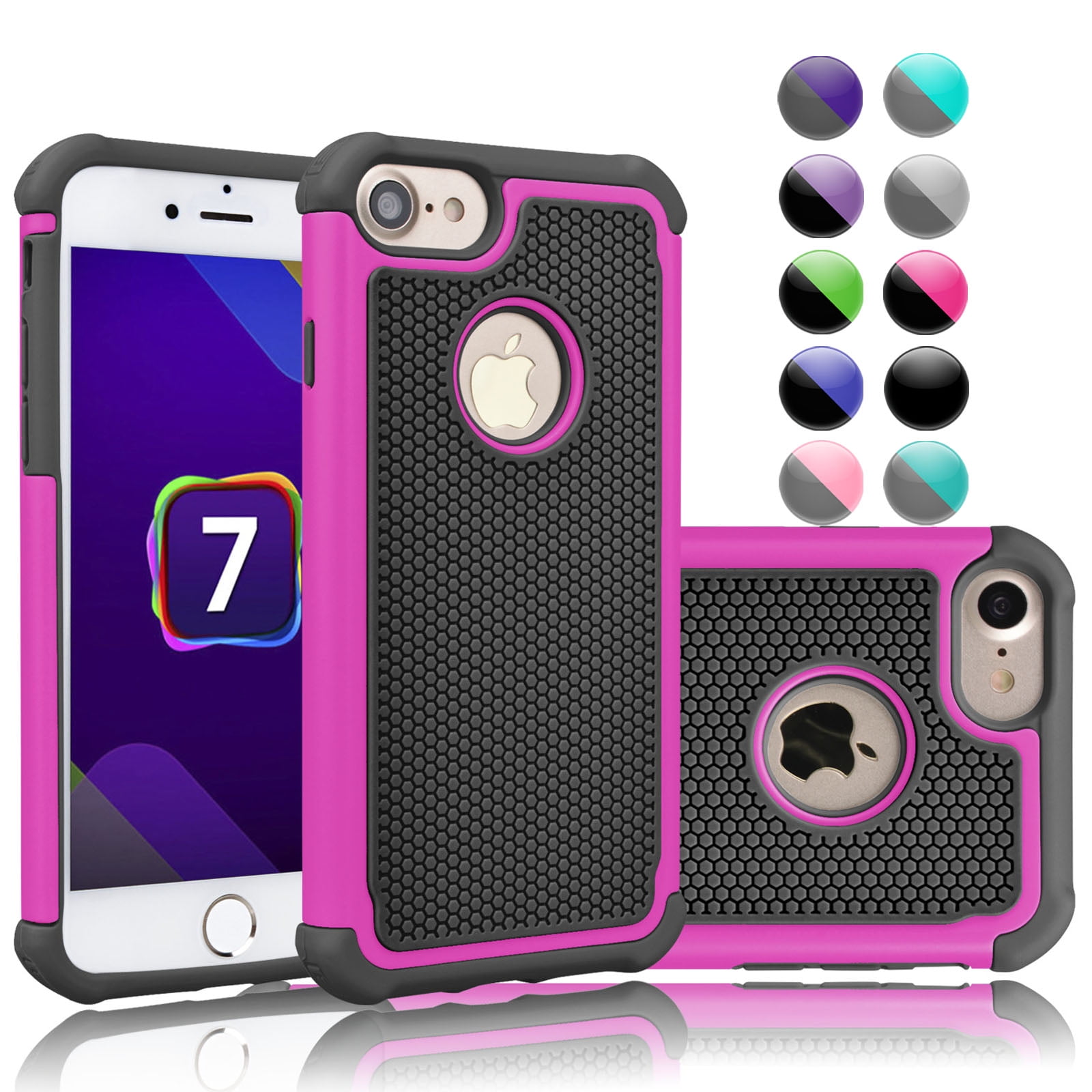 Apple iPhone 7 Case, Case For iPhone 7, Njjex Hybrid Shock Absorbing