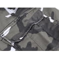 thumbnail image 3 of Men's 100% Cotton Classic Fit Army Utility Multi Pocket Chino Cargo Shorts (Grey Camo, 32), 3 of 3