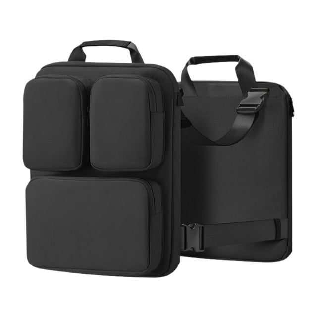 Bolsa de accesorios de viaje para una computadora portátil de 15.6 "para hombres para mujeres que viajan en bolsa cosmética Negro