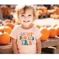 thumbnail image 4 of in My Big Sis Era Shirt for Girls Trendy Groovy Big Sister Butterfly Tee Peach Shirt Youth Small, 4 of 6