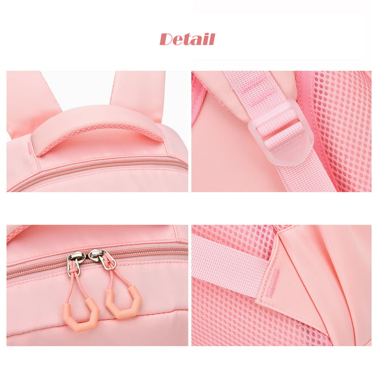 Pink School Backpacks for Girls, Kids Bookbag Girls School Bags, Kids Unisex, Size: 17.72*12.20*7.1 in