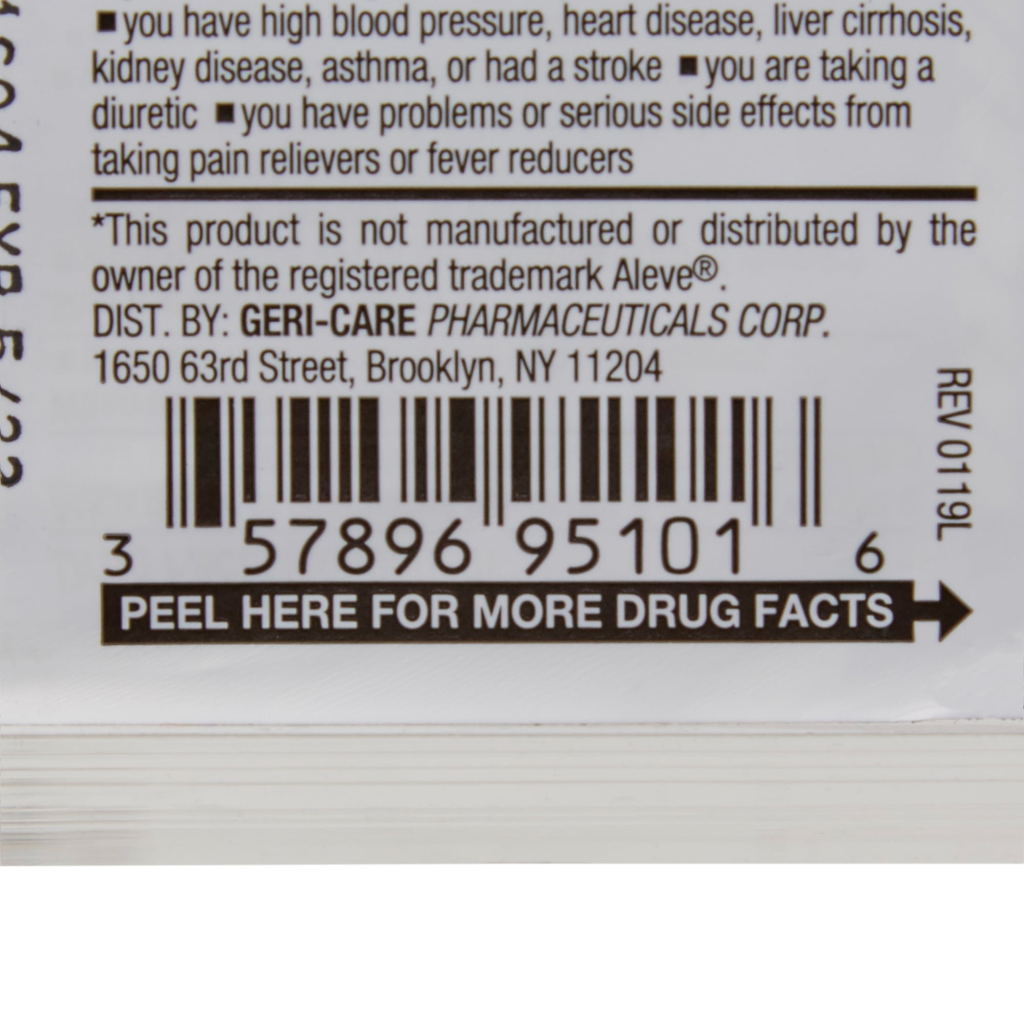 Naproxen Sodium Tablets - Pain Reliever and Fever Reliever, 12 Hour Relief, 220 mg Strength, 100 per Bottle