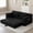 Black|Queen, variant on Aukfa Tufted Futon Convertible Folding Sofa Bed with Back Support, Twin Size, Corduroy, Black