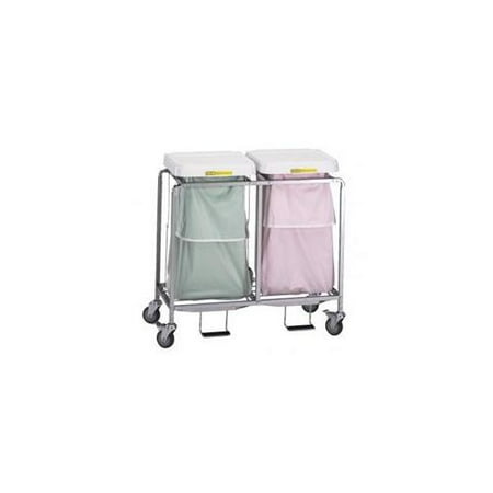 R & B Wire 684 Double Leakproof Hamper with Foot Pedal