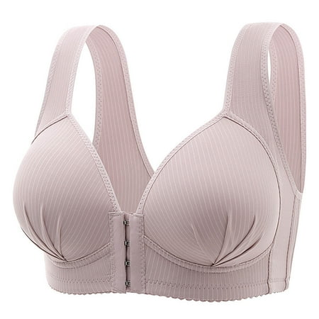 Women s Wireless Lace Bra Adjustable Straps Bralette Comfortable Bras Daily Wear Front Closure Bras Nursing Bras for Breastfeeding