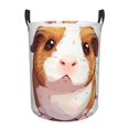 thumbnail image 1 of Balery Cartoon Guinea Pig Cesta de ropa redonda con asas, impermeable, independiente, para ropa, juguetes, dormitorio y familia-Small, 1 of 6