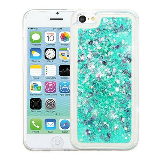 For iPhone 5c Glitter Hybrid Phone Protector Cover - Walmart.com