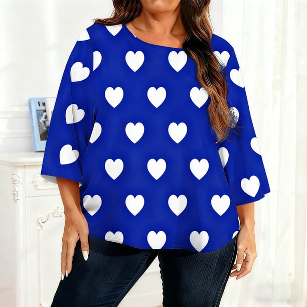 TaTaai Gradient Plus Size Long Sleeved T-shirt, Women's Round Neck Lightweight Top, All Seasons Garment, Casual Daily Party Dating Work Home Vacation Birthday Outfit, Hand Wash Gift