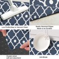 thumbnail image 3 of Navy Blue Geometric Quatrefoil Pattern Kitchen Rug Mat,Kitchen Runner Rugs Non Skid Washable,Decorative Kitchen Floor Mats for Kitchen,Sink,Laundry,17"X47", 3 of 5