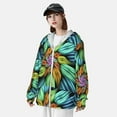thumbnail image 3 of Yiaed Hippie Style Print Sun Shirts UPF 50+ Protection Hoodie Rash Guard Shirt UV Shirt Long Sleeve Fishing Outdoor Lightweightase-X-Large, 3 of 5