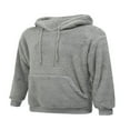 thumbnail image 3 of PENGXIANG Hommes Pull à Capuche en Molleton en Peluche Pull Léger en Viscose Pull Sweatshirt, 3 of 9