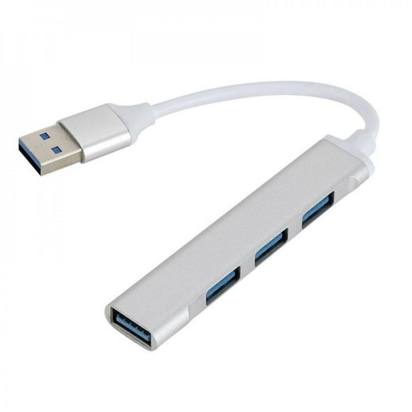 Adaptateur Multi-Split de Haute Qualité Otg Usb C Hub 3.0 Type C 3.1 4 Ports Quatre-en-un Hub Supportent la Tension de Surcharge et le Courant Argent Usb