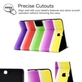 thumbnail image 4 of Allytech Galaxy Tab A 9.7 Inch Case SM-T550, Slim Fit Smart Cover Auto Sleep Wake Folio Stand PU Leather Shockproof Pencil Holder Wallet Case Girls Shell for Samsung Galaxy Tab A 9.7", Rainbow, 4 of 7