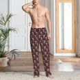 thumbnail image 2 of Rateoe Skull colorful flower Pattern Men’s Ultra-Soft Comfy Pajama Lounge Pants Sleepwear,Comfortable Lounge Wear,lightweight Pajamas, Casual Home Wear-Large, 2 of 6