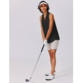 thumbnail image 3 of PINSPARK Golf Shirts for Women Sun Protection Tennis Tank Top with Collar V Neck Racerback Athletic T-Shirt Lightweight Workout Tops Sleeveless Yoga Shirt, 3 of 8