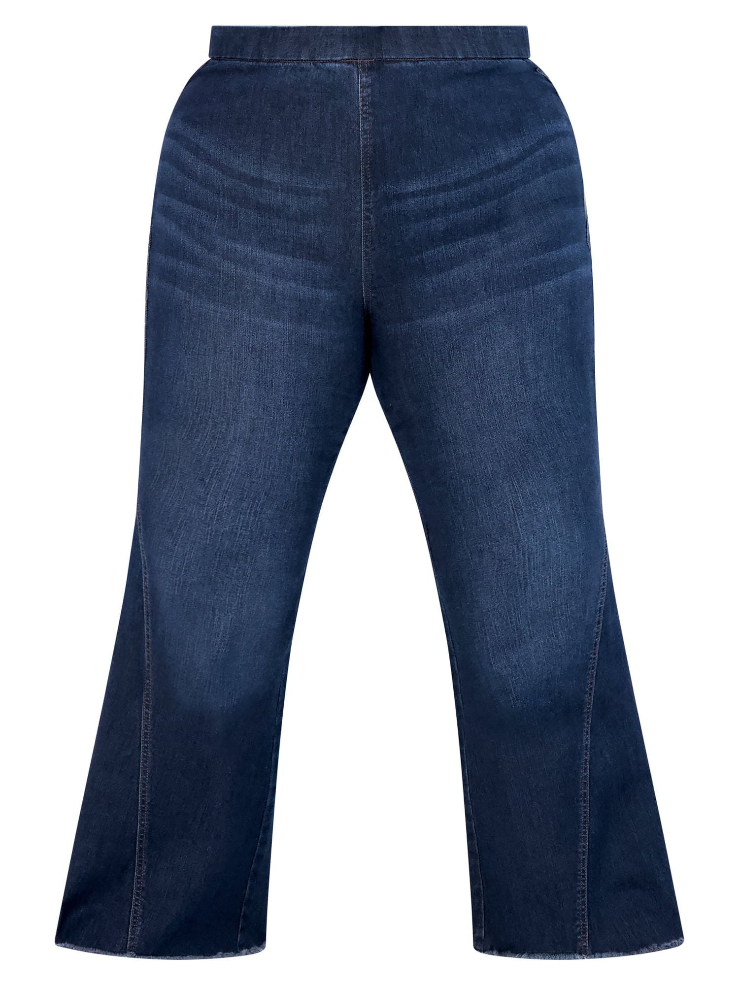 Sofia Jeans Women's Plus Size Melisa Curvy High-Rise Super Flare Pull-On Jeans