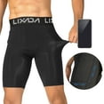 thumbnail image 3 of LIXADA 3 PACK Men Sports Shorts Searut Active Workout Withwer Con Bolsillo, 3 of 7
