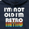thumbnail image 2 of Instant Message - I'm Not Old I'm Retro - Men's Pullover Hooded Fleece Sweatshirt, 2 of 5