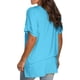 thumbnail image 3 of Puntoco - Camiseta de manga corta para mujer, cómoda, informal, cuello en V, color sólido Puntoco Puntoco-762, 3 of 7