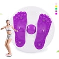 thumbnail image 2 of Magnetic Foot Spine Twist Machine for Home Fitness: Non-Folding Waist Trainer with Secure Fit for Abdominal Toning & Full-Body Workouts – Portable Home Exercise Equipment (Rose Red), 2 of 5